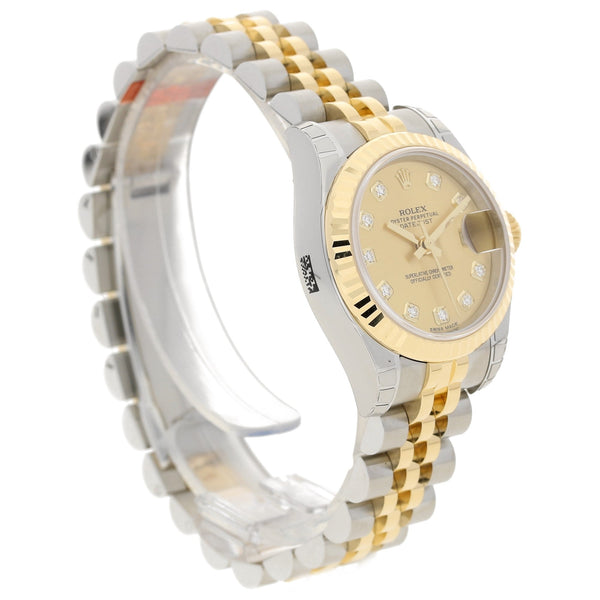 Datejust 179173 - Champagne Diamond Dial - 2016 Unworn
