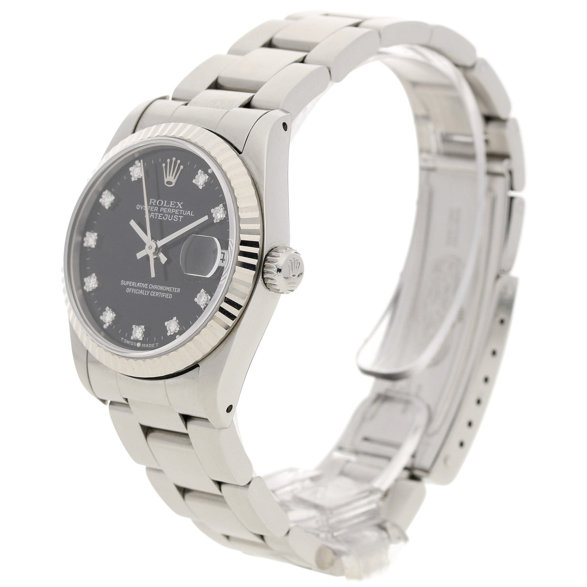 Datejust 68274 - Midsize Watch - Black Diamond Dial - 1989