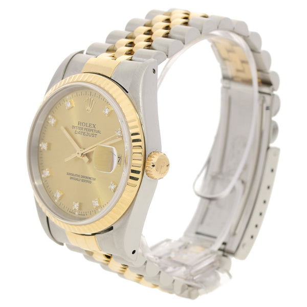 Datejust 16233 - Champagne Diamond Dial - 1990