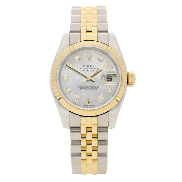 Datejust 179173 - Steel & Yellow Gold - Diamond Dial - 2005