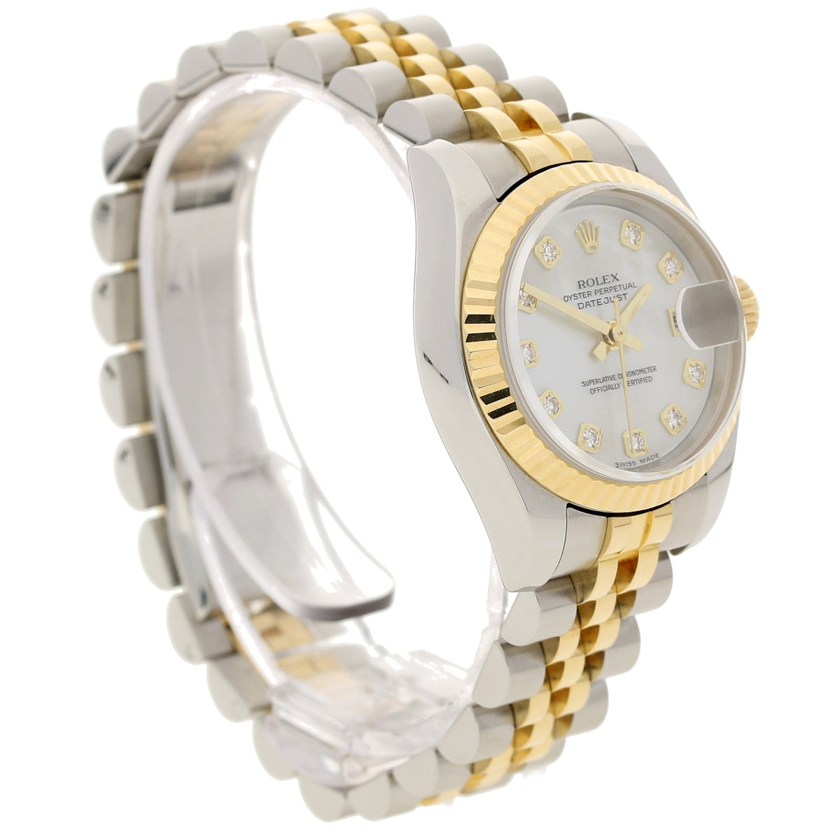 Datejust 179173 - Steel & Yellow Gold - Diamond Dial - 2005