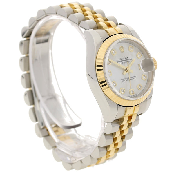 Datejust 179173 - Steel & Yellow Gold - Diamond Dial - 2005