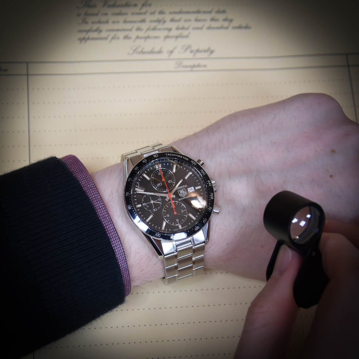 Carrera CV2014-2 - Black Dial - Skeleton Back - 2009