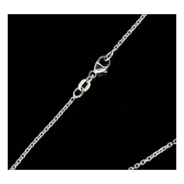 1.48ct Diamond Heart Pendant & Chain 18ct White Gold