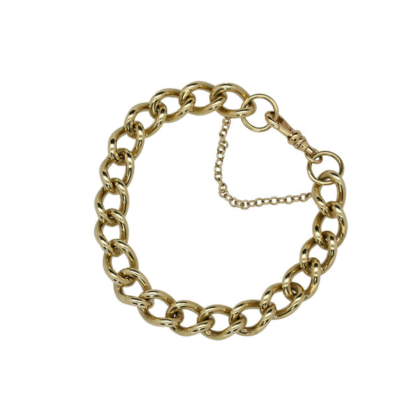 9ct Yellow Gold Curb Bracelet - 45.9 grams