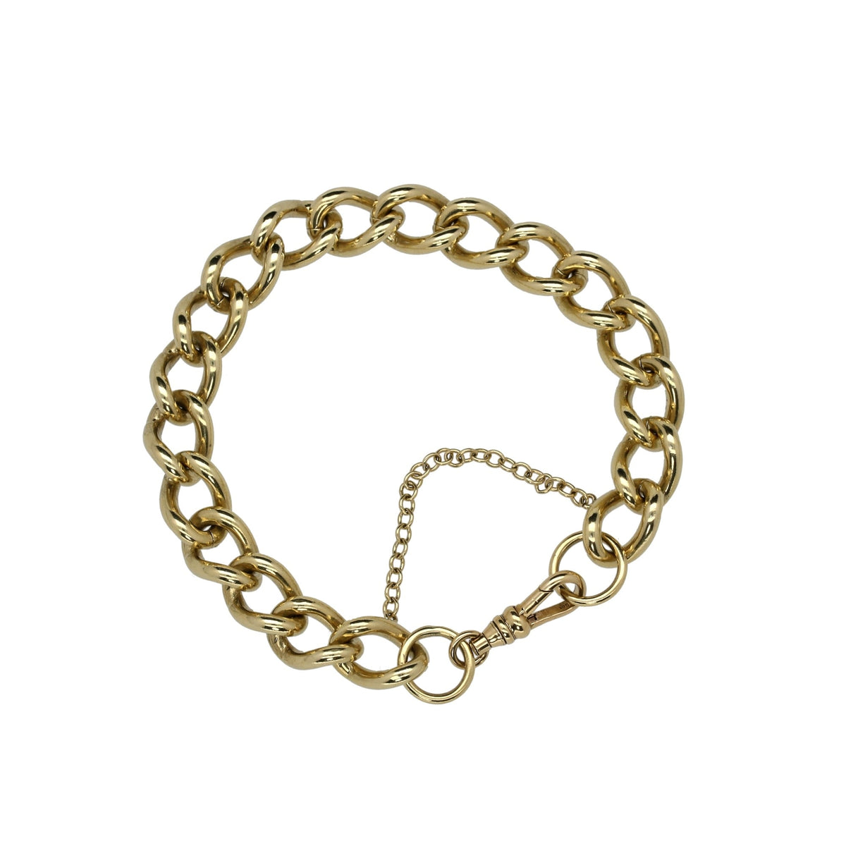 9ct Yellow Gold Curb Bracelet - 45.9 grams