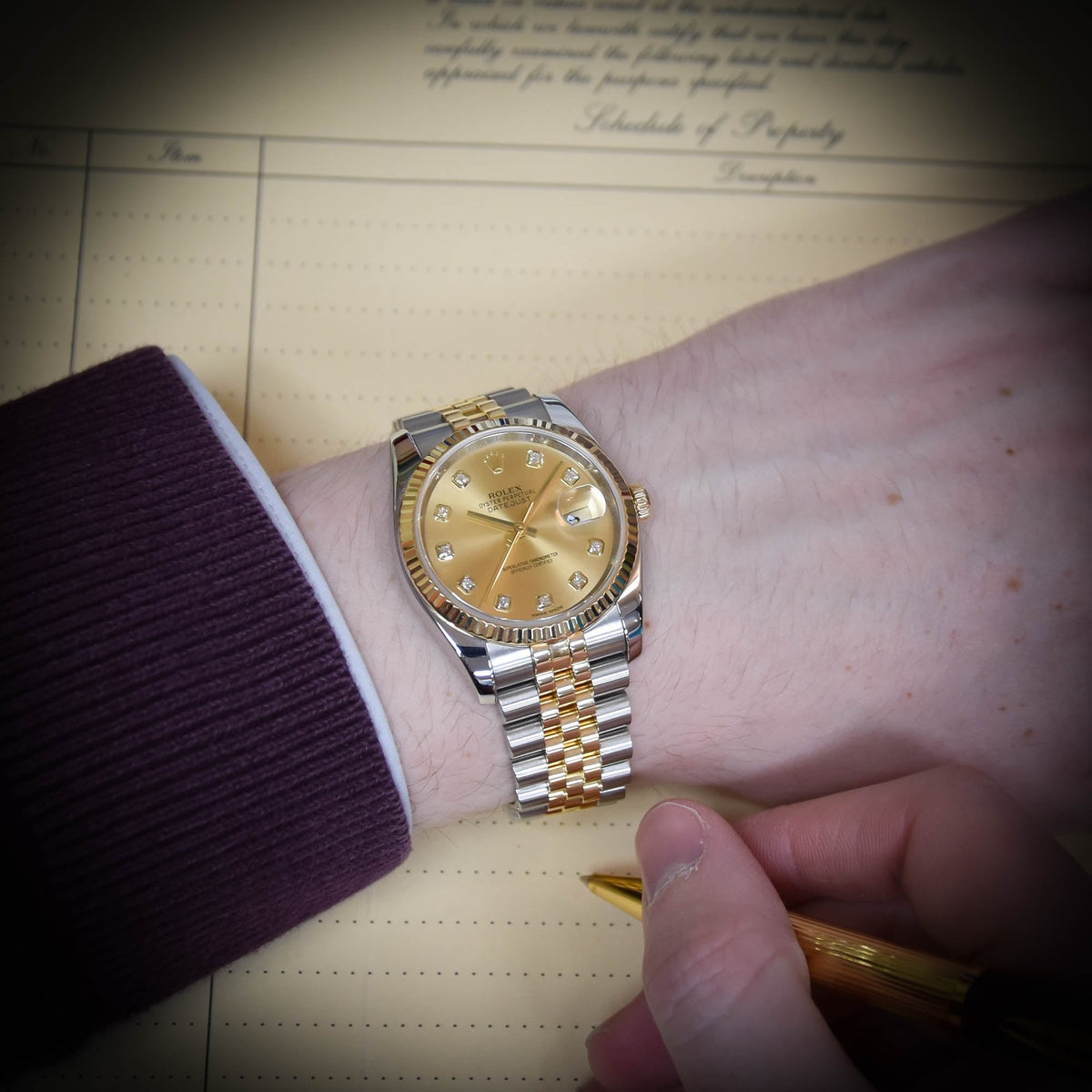Datejust 116233 - Gents Watch - Diamond Dial - 2013