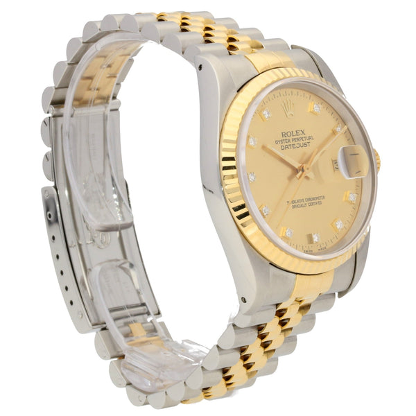 Datejust 16233 - Gents Watch - Champagne Diamond Dial - 1994