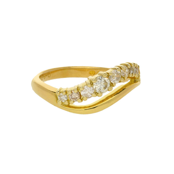 18ct Yellow Gold Diamond Ring - 0.62ct