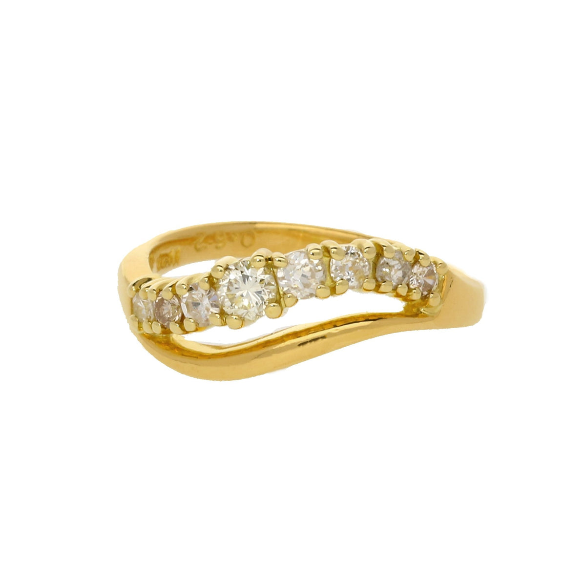 18ct Yellow Gold Diamond Ring - 0.62ct