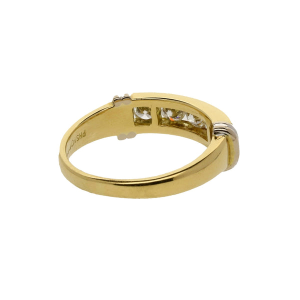 18ct Yellow Gold 0.65ct Diamond Half Eternity Ring