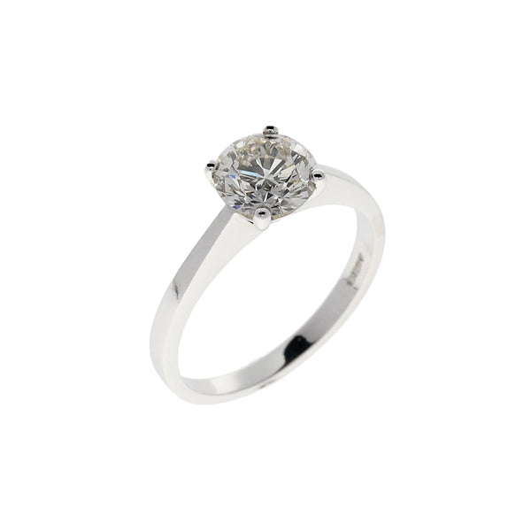 Platinum Four Claw Engagement Ring - 1.46ct