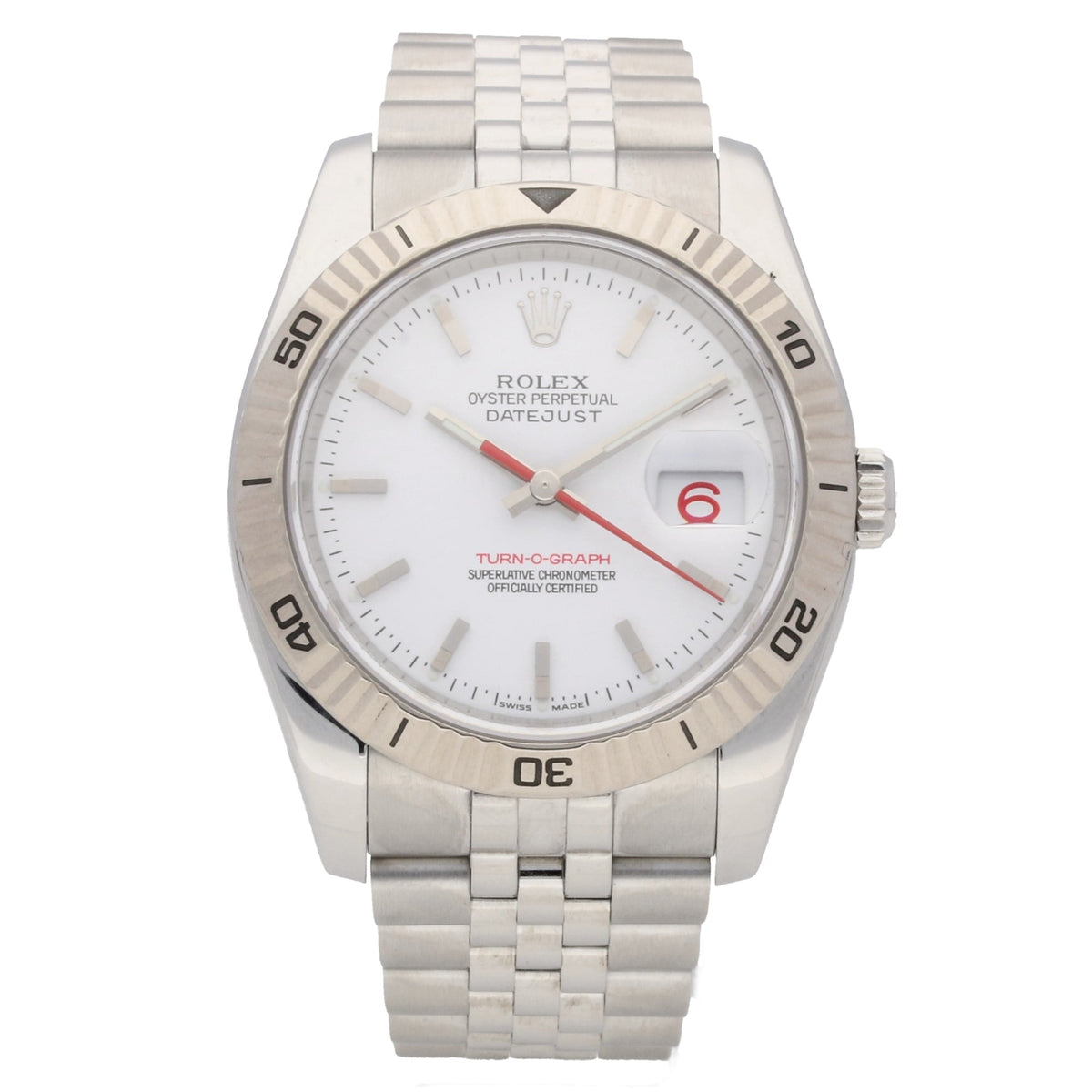 Datejust Turn-O-Graph 116264 - White Dial - 2005