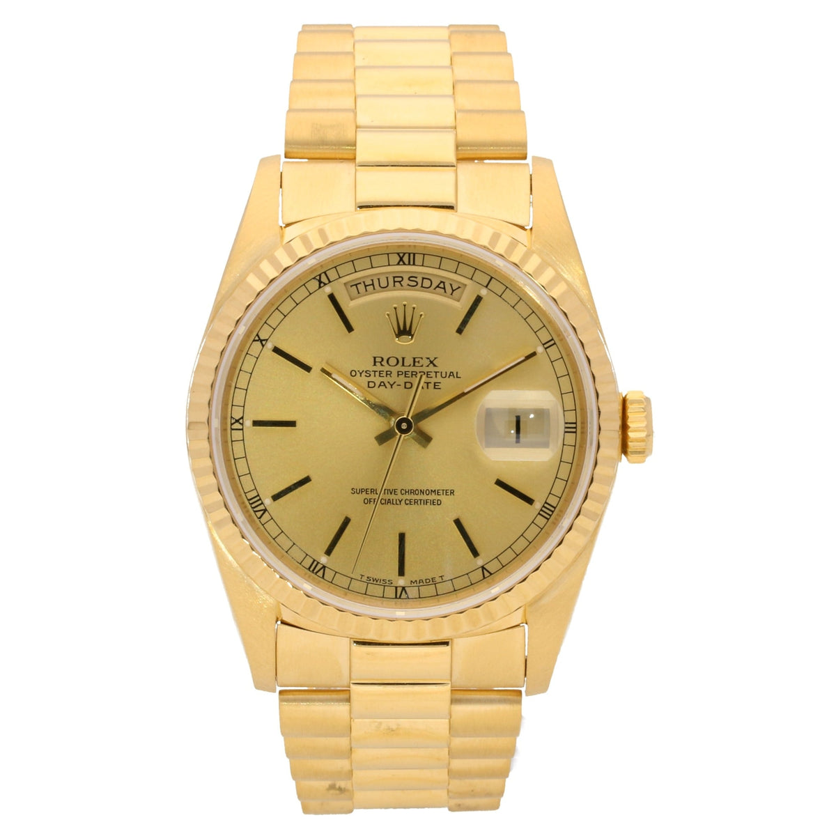 Day-Date 18238 - Gents Watch - Champagne Dial - 1990
