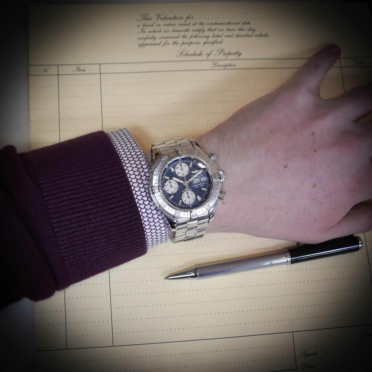 SuperOcean A13340 - Gents Watch - Blue Dial - 2009