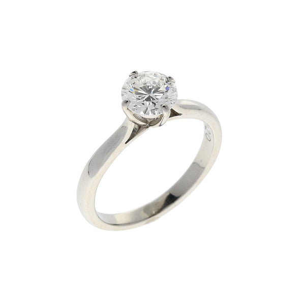 GIA Certified 1.20ct Diamond Engagement Ring - Platinum
