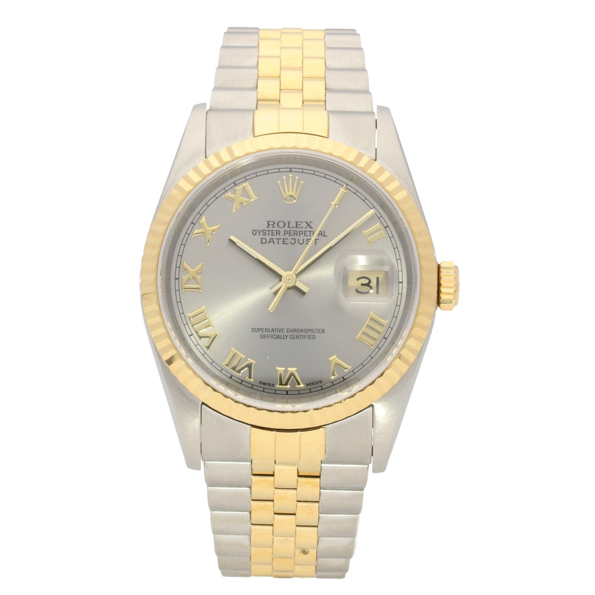 Datejust 16233 - Silver Roman Dial - 2001