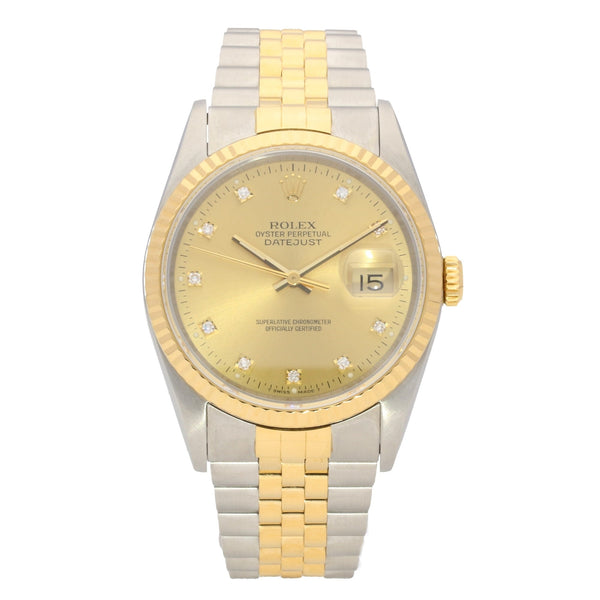 Datejust 16233 - Gents Watch - Champagne Dial - 1991