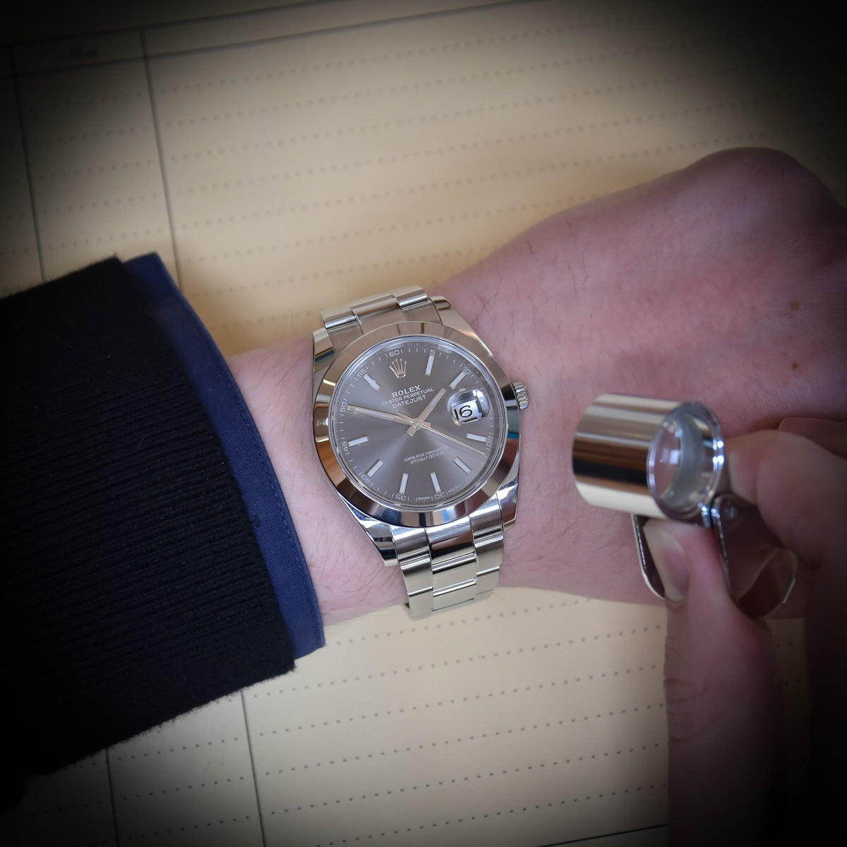 Datejust II 162300 - Gents Watch - Rhodium Dial - 2017