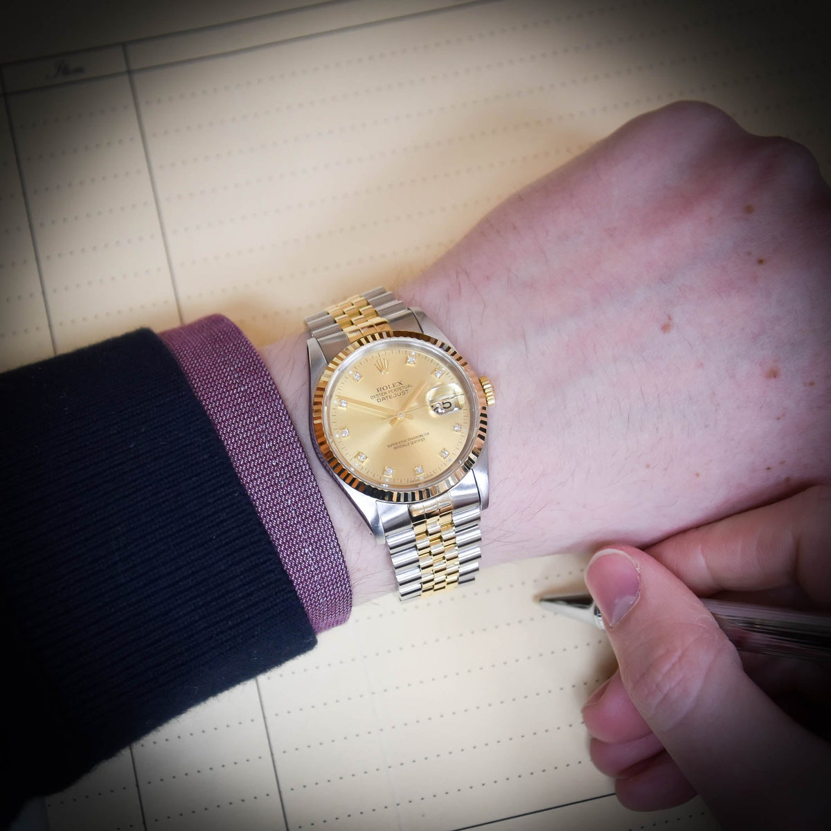 Datejust 16233 - Gents Watch - Diamond Dial - 1991