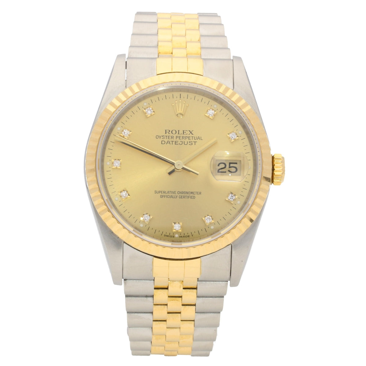 Datejust 16233 - Gents Watch - Diamond Dial - 1991