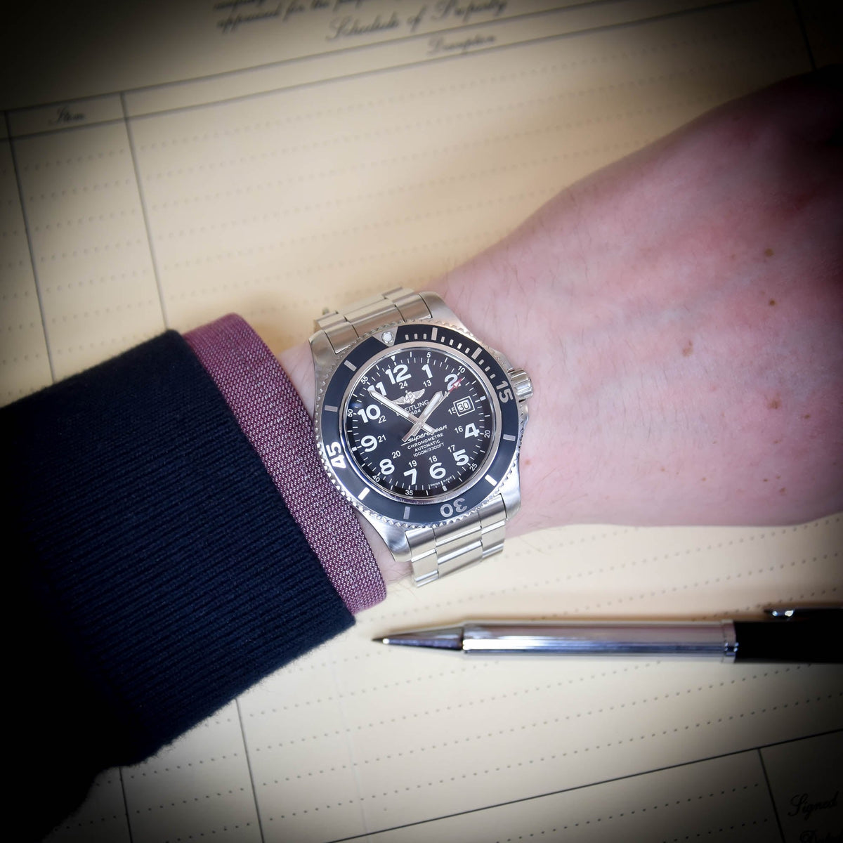 Superocean A17392 - Gents Watch - Black Dial - 2015