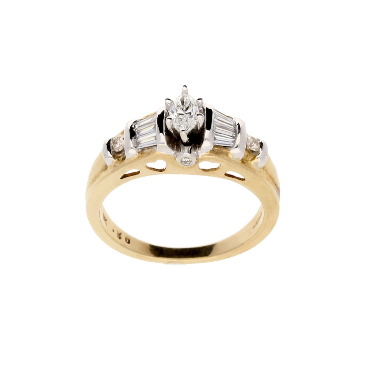 9ct Yellow Gold Diamond Engagement Ring - 0.50ct
