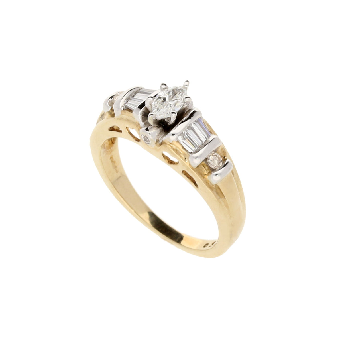 9ct Yellow Gold Diamond Engagement Ring - 0.50ct