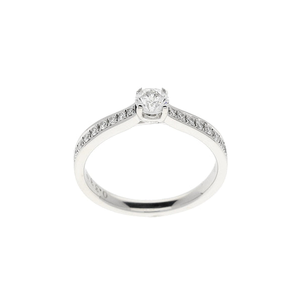 Platinum 0.49ct Diamond Engagement Ring