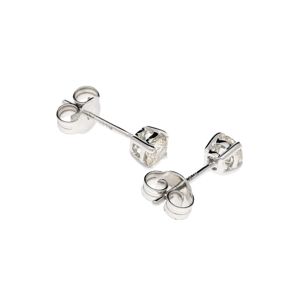 18ct White Gold Diamond Stud Earrings 0.48ct