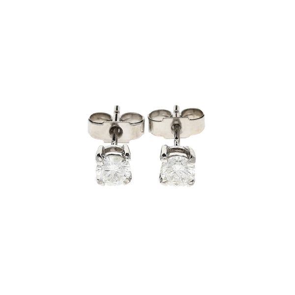 18ct White Gold Diamond Stud Earrings 0.46ct