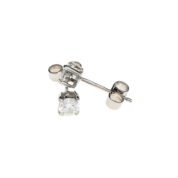 18ct White Gold Diamond Stud Earrings 0.46ct