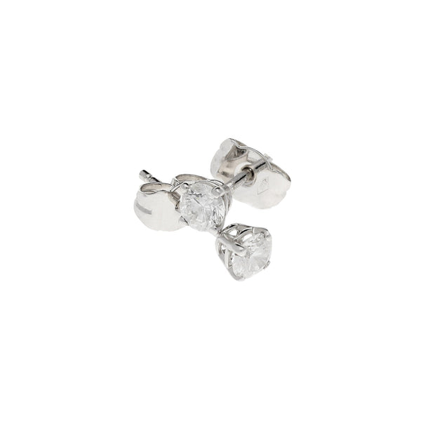 18ct White Gold Diamond Stud Earrings 0.50ct