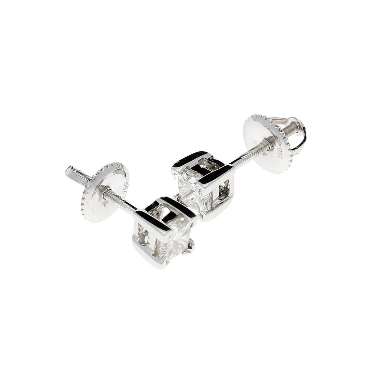 18ct White Gold 0.75ct Diamond Stud Earrings