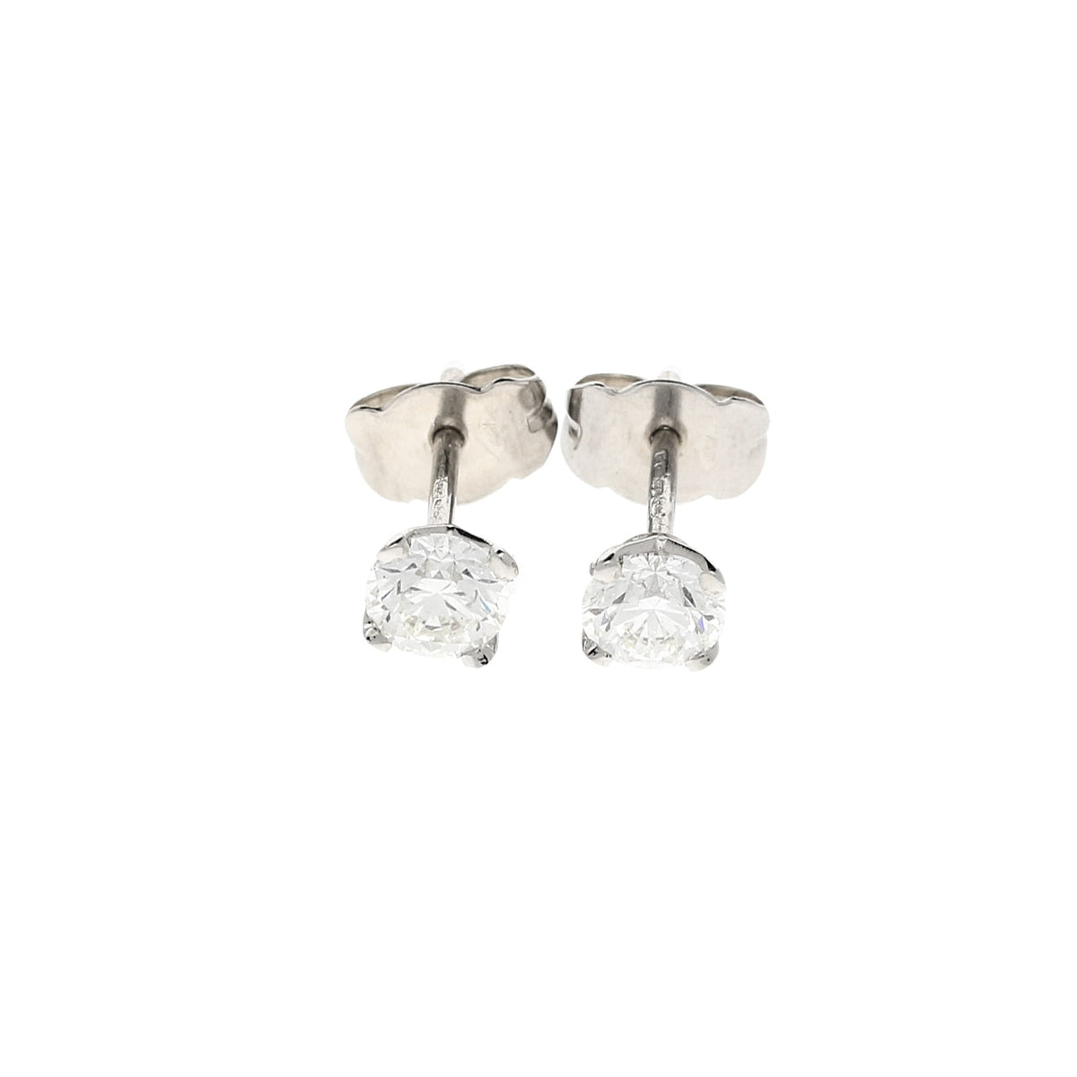 18ct White Gold Diamond Stud Earrings 0.80ct