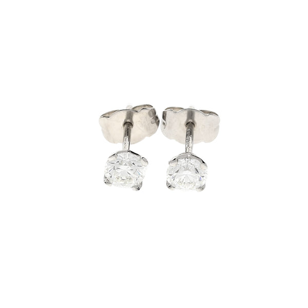 18ct White Gold Diamond Stud Earrings 0.80ct