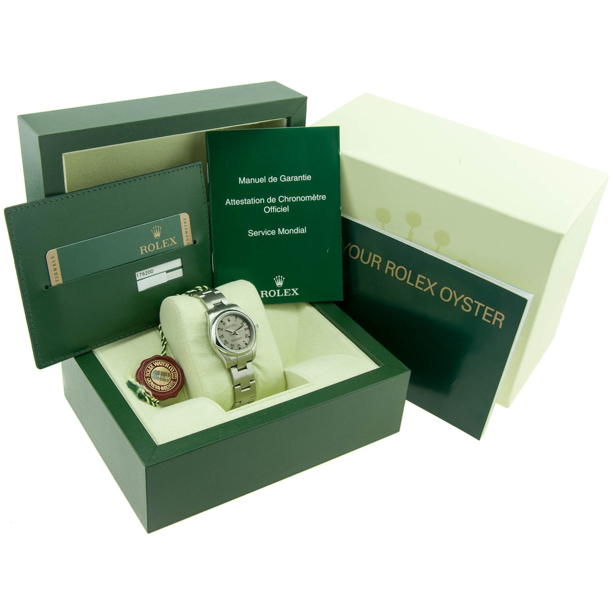 Oyster Perpetual 176200 - Ladies Watch - Silver Dial - 2007