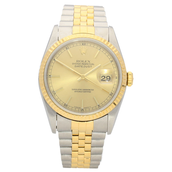 Datejust 16233 - Gents Watch - Champagne Dial - 2000