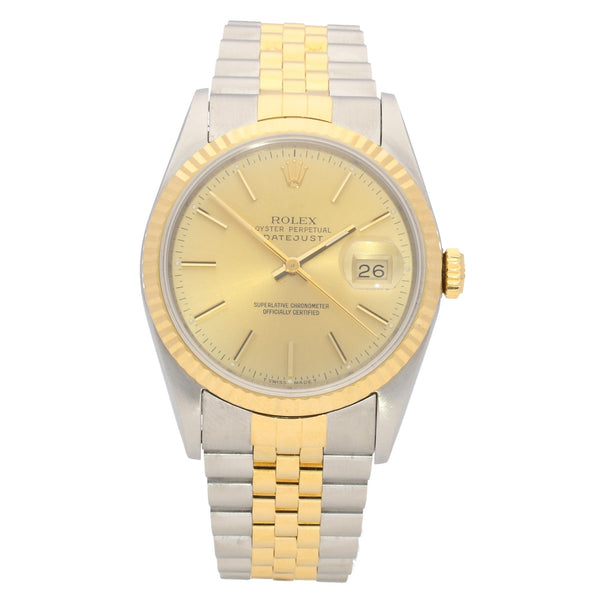 Datejust 16233 - Gents Watch - Champagne Dial - 1994