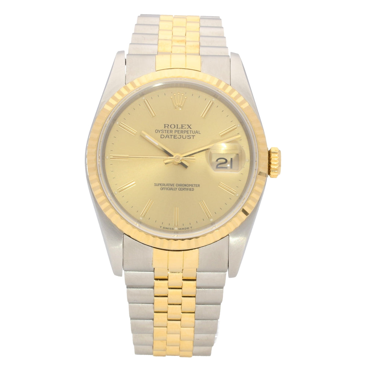Datejust 16233 - Gents Watch - Baton Dial - 1990