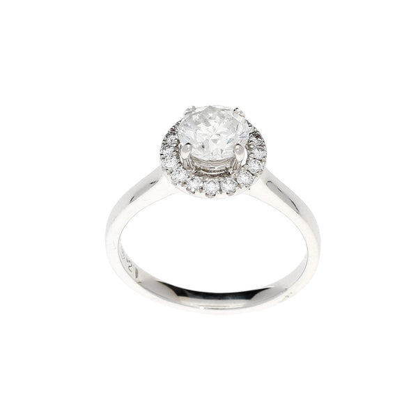 18ct White Gold Diamond Engagement Ring - 1.21ct - 3.9g