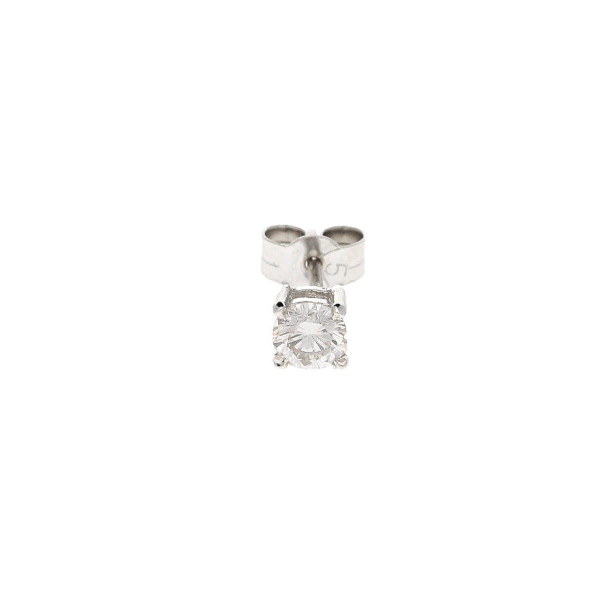 18ct White Gold Gents Diamond Earring 0.27ct