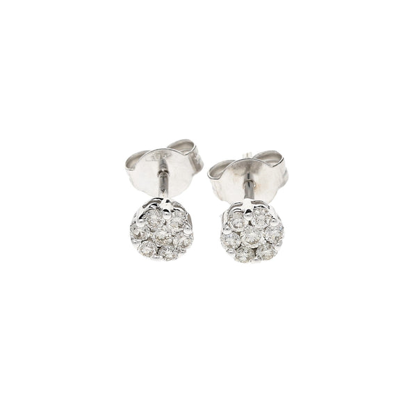 9ct White Gold Diamond Earrings 0.33ct