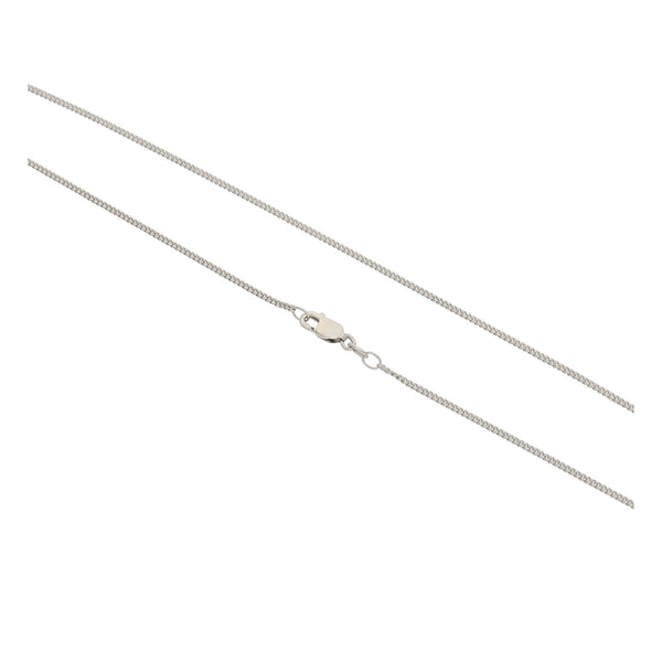 9ct White Gold 0.79ct Diamond Pendant & Chain