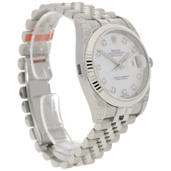 Datejust 116234 - Gents Watch - Diamond Dial - 2018 Unworn
