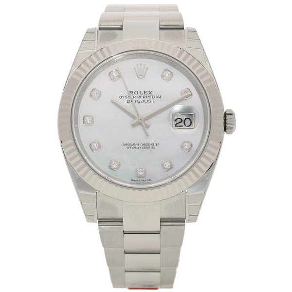 Datejust 41 126334 - Gents Watch - Diamond Dial - 2018 Unworn