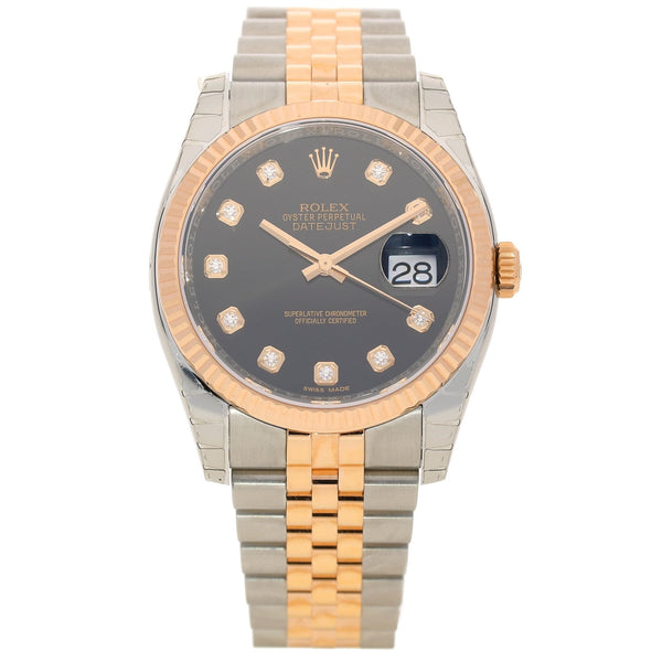 Datejust 116231 - Gents Watch - Black Dial - Unworn 2018