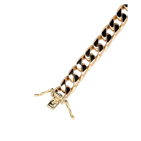 9ct Yellow Gold Gents Curb Bracelet - 50.0g