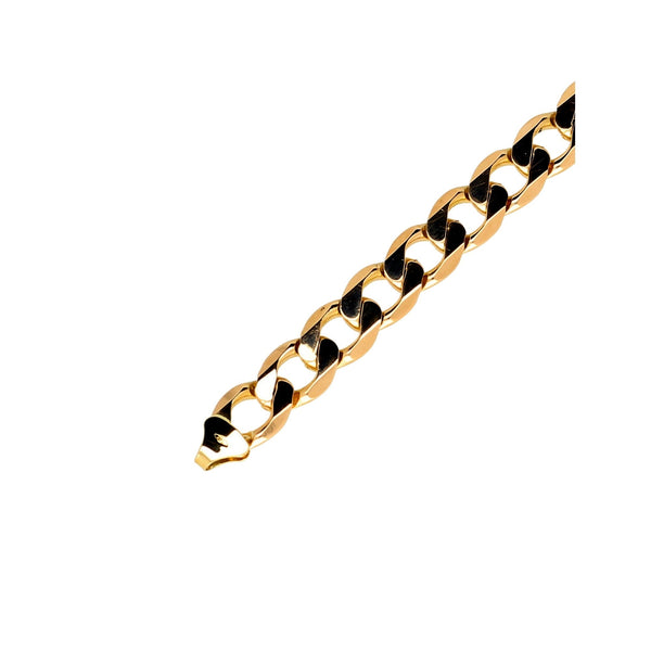 9ct Yellow Gold Gents Curb Bracelet - 16.90g