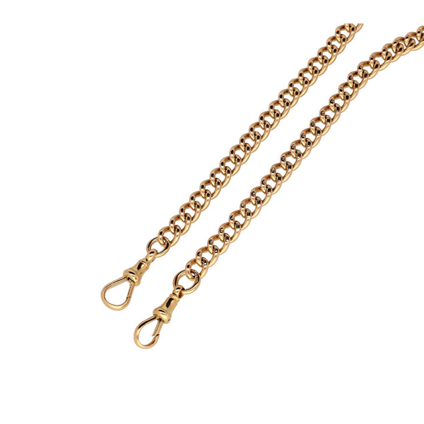 9ct Rose Gold Double Curb Bracelet - 44.50g